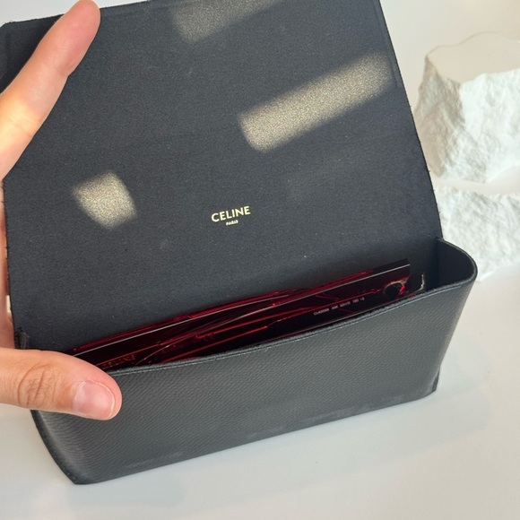 Like new Celine red 61mm exaggerated sunglasses with case - Picture 5 of 5